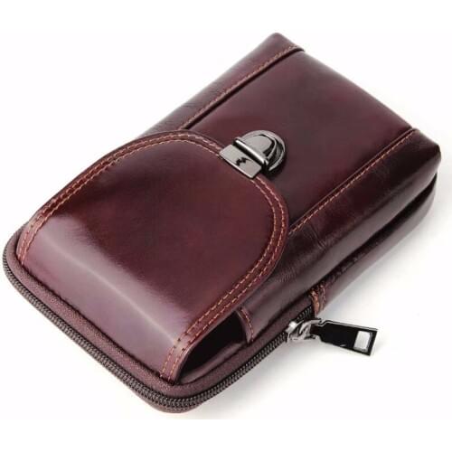 Waist Band Belt Genuine Cow Leather Mobile Phone Case For Asus ROG Phone,Zenfone Max Pro (M1) ZB601KL,Zenfone 5z ZS620KL