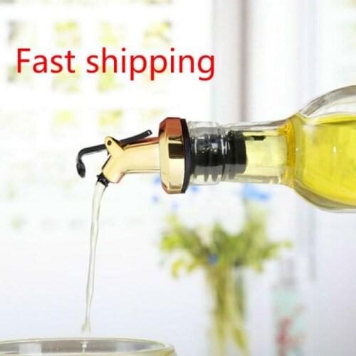 Oil Bottle Stopper Lock Plug Seal Leak-proof Food Grade Nozzle Sprayer Liquor Dispenser Olive Oil Sprayer Wine Kitchen Bar Tools