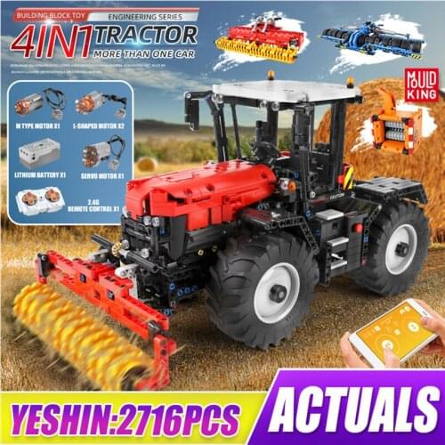 MOULD KING High-Tech series The RC Tractor Fastrac 4000er Truck Set Building Blocks Bricks Kids Educational Toys Christmas Gifts