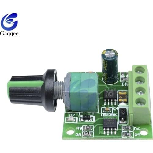 DC 1.8V 3V 5V 6V 12V 2A PWM Motor Speed Controller Low Voltage Motor Speed Controller PWM 0~100% Adjustable Drive Module