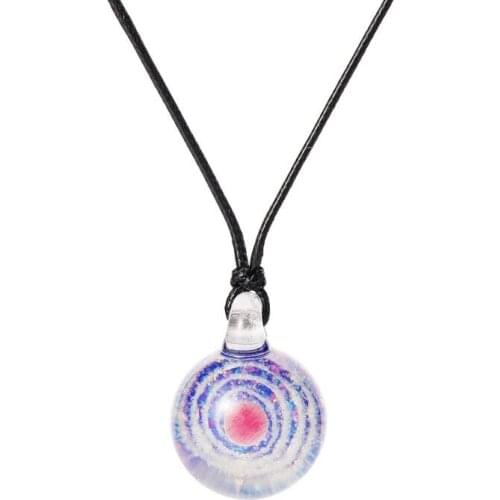 Handmade Glass Art Galaxies Pendant Necklace Universe Nebula Space Cosmos Design Necklace Universe Planet Jewelry Unisex K3ND