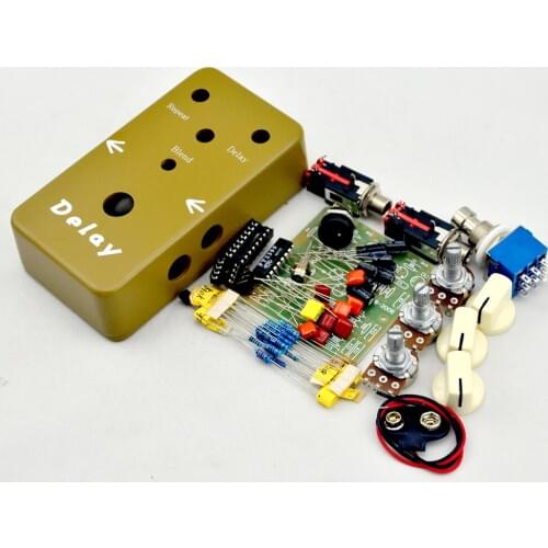 Make Your Own delay Effect Pedal Kits true bypass -1590B aluminum stomp box Enclosure