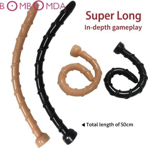 Sex Long Anal plug Sex Toys For Woman Men Prostata Massage Butt Plug Anal Snake Dildo Anus Masturbate Dilator Anal Plug Expander