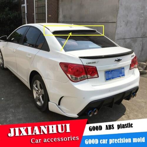 For Cruze Roof Spoiler 2009-2014 Chevrolet Cruze KLLK Roof Spoiler ABS plastic Material Car Rear Wing Color Rear Spoiler