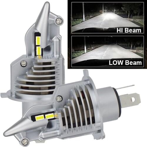 JALN7 H4 Led Headlight Fighter Car Light 9003 HB2 High Low Beam 12V Motorcycle HS1 DC Bulb 6500K Auto Headlamp 3000K