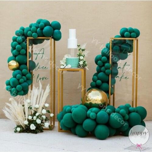 100pcs 5/10/12 Inch Dark Green Balloon Latex Balloons Garland Arch Kit Birthday Party Decor Adult Helium Balls Wedding Supplies