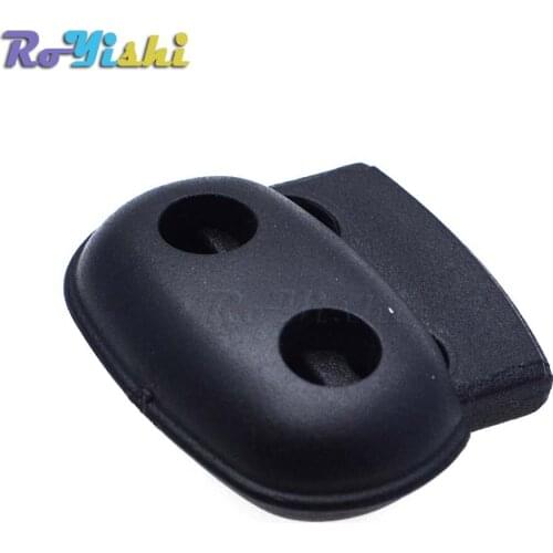 100pcs/pack Plastic Cord Lock Stopper Toggle Clip Black 25mm*21mm*8mm
