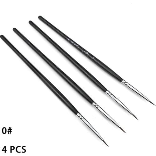 4pcs/Dental Porcelain Brush Pen 0# Dental Lab Supplies Dental Pen