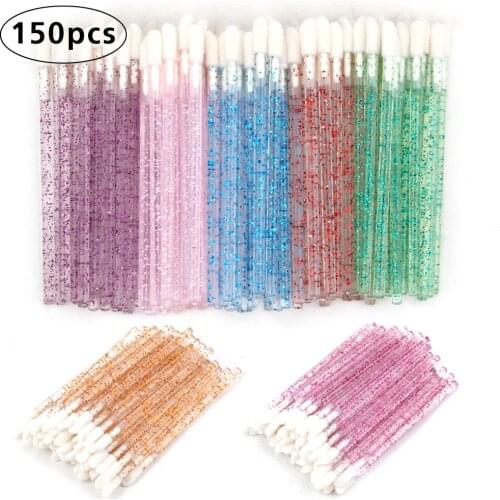 50/150pcs Eyelash Brushes Disposable Crystal Lashes Makeup Brushes Eyelash Extension Supplies Applicator Cleaner Makeup Tools