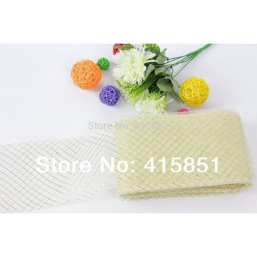 Free Shipping 16 cm Flat Plain Crin Horsehair Braid Fascinator Nylon Mesh Fabric 100yard/lot
