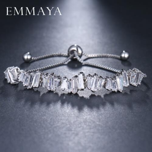 EMMAYA Fashion Women Rhinestone Cubic Zirconia Bracelet Fashion Adjustable Bangles Jewelry Nice Bracelet Gift