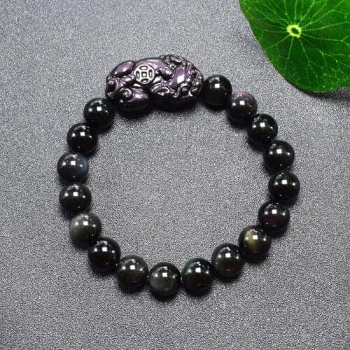 Natural top brandl obsidian beads bracelets for women men bracelet for women bracelets christmas bracelet