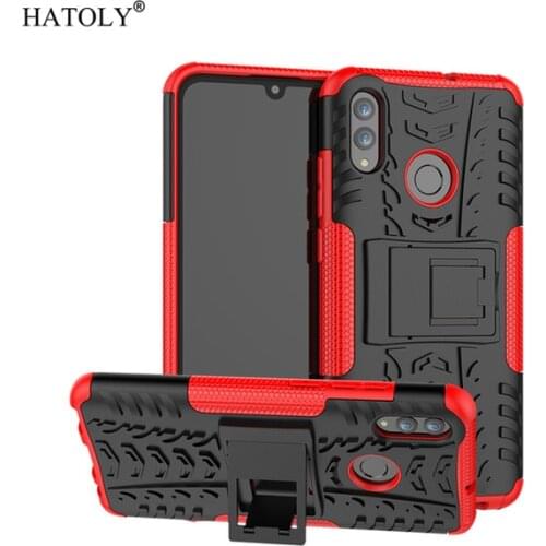 For Huawei Honor 20i Case Anti-knock Heavy Duty Hard Armor Stand Back Cover Honor 20i Silicone Phone Bumper Case For Honor 20i
