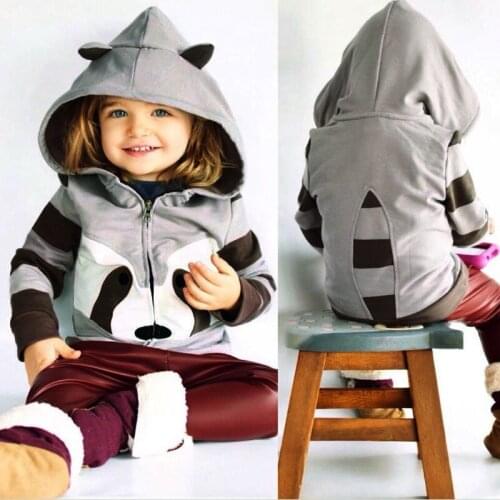 2019 baby Boys Girls Hoodies Spring Autumn clothes hoodie jackets Long sleeve Cartoon Kids sweatshirt Child Outerwear Clothing