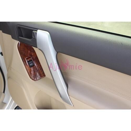 For Toyota Land Cruiser Prado FJ150 2010-2017 2018 Interior Door Holder Cover Trim Chrome Car Styling Prado Accessories