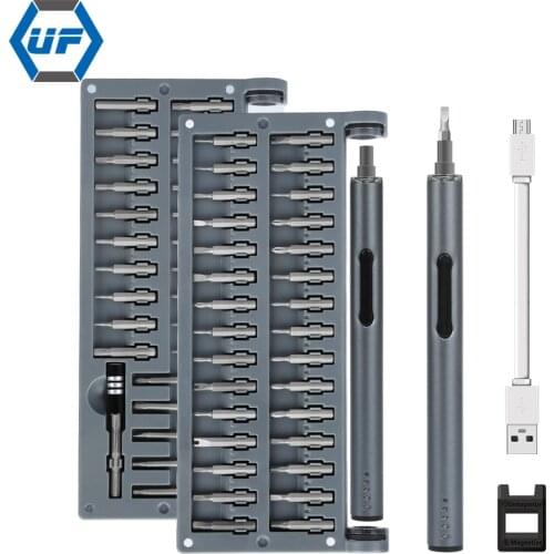 New Electric Screwdriver USB Charging Type LED Lighting Mini Electric Automatic Screwdriver Repair Tool Various Bit Screw Driver