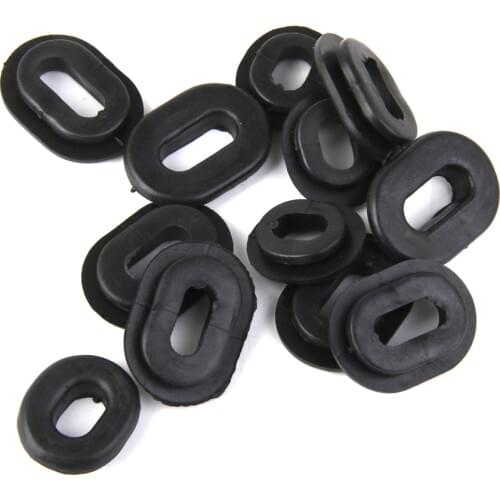Hot New 24pcs/Set Oval Round Rubber Side Cover Grommet For Motorcycle CG125 for Honda Motorcycle Accessories & Parts
