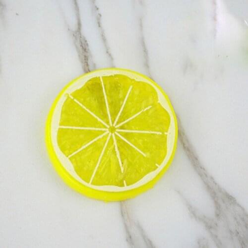 2Pics Simulation Fruit Lemon Artificial Food Fake For Home Dining Tea Table Decoration Plastic Mini Vegetables Party Kitchen DIY