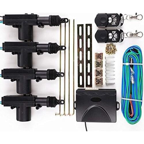 Power Central Lock Kit Car Remote Control Conversion,Take with 2 Keyless Entry-Universal Fits for 2,3,4 Doors Vehicles