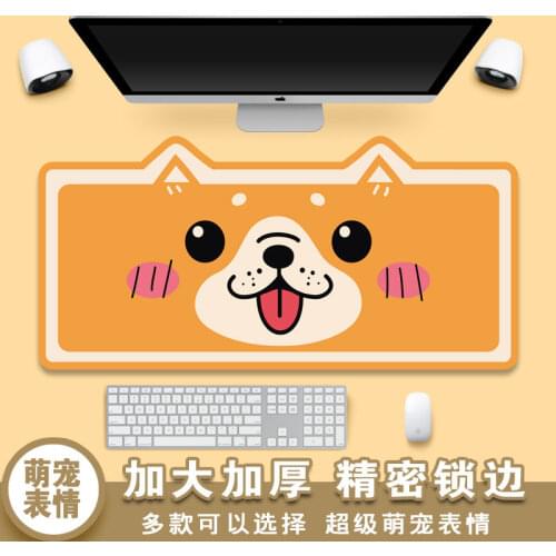 Cute cartoon ear mouse pad super size female non-slip writing pad office washing notebook desk mat, gaming mouse pad