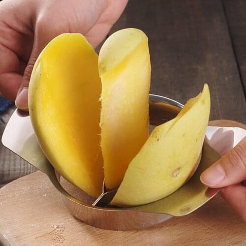 Creative Mango Core Seed Remover Kitchen Fruit Corer Cutter Man-go Cutter Stainless Steel Blade Peeler Fruit Grater Kitchen Tool