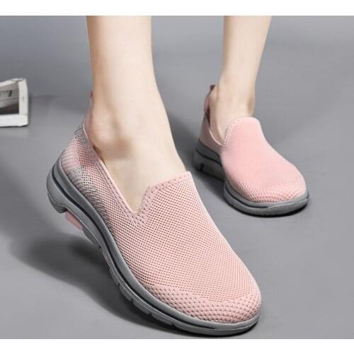 Sneakers Women Mesh Gauze Material Sleeve Sports Leisure Shoes Walking Mother Shoes