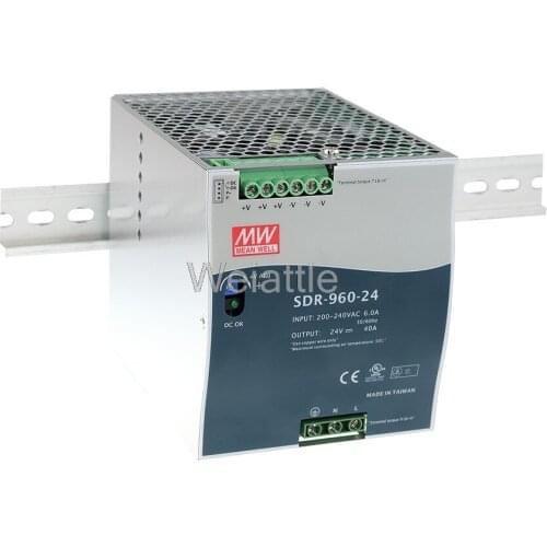 MEAN WELL original SDR-960-24 24V 40A meanwell SDR-960 24V 960W Single Output Industrial DIN RAIL with PFC Function