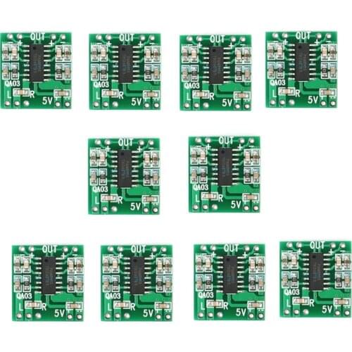Lot 10pcs PAM8403 2x3W Mini Digital Power Amplifier Board for Class D Stereo Audio System Amplifier Module 2.5V-5V Power Input