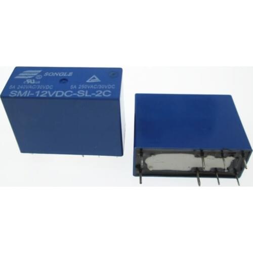 NEW 12V relay SMI-12VDC-SL-2C SMI-DC12V-SL SMI12VDCSL2C 12VDC DC12V 12V 5A 240VAC 8PIN
