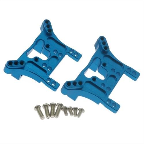Alloy 2pcs front and rear shock tower V2 for rc hobby model car 1/18 Wltoys A959 A969 A979 K929 etc Upgraded Hop-Up Parts