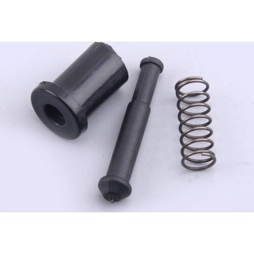 1 Set Throttle Knob Lock Pin Stopper Spring Black Fit for Chinese Chainsaws 4500 5200 5800 MT-9999