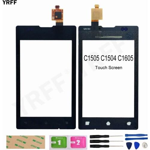 4.0" Touch Panel For Sony Xperia E C1505 C1504 C1605 Touch Screen Digitizer Front Outer Glass Panel Sensor Free Adhesive Wipes