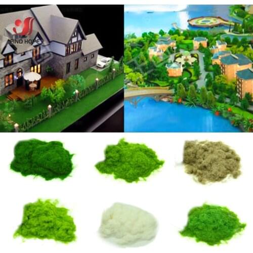 30g Static Grass Powder Turf Flocking Nylon Scene Making Diorama Sand Table Artificial Micro Landscape DIY Accessories