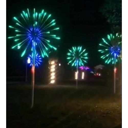 LED Fireworks Light Christmas Xmas Tree Lamp 2m Height Waterproof IP65 Outdoor Usage Drop Shipping Colorful Changing