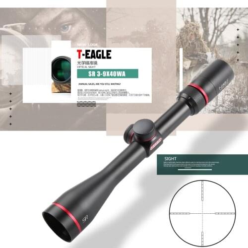 T-eagle SR 3-9X40 winter optical sight Air Rifle Optics Sniper Scope Compact Riflescopes with Rail mounts for hunting