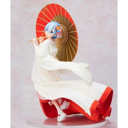 Cute Anime Re:Life in a different world from zero Rem Kimono Ver. PVC Action Figure Collectible Model Toys Doll 28cm