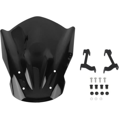 Motorcycle Windshield Windscreen with Mounting Bracket Wind Deflectors for YAMAHA MT07 MT-07 2013-2017
