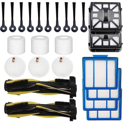 21Pcs Replacement Parts for Shark IQ R101AE (RV1001AE), IQ R101 (RV1001) Robot Vacuum Cleaner, Accessory Kit