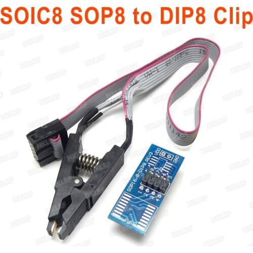 SOIC8 SOIC16 SOP8 Flash Chip IC Test Clip Use For TL866ii Plus RT809H RT809F EZP2013 EZP2019 Programmer