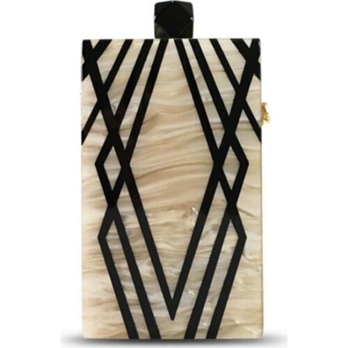 Women bag Minaudiere Acrylic chain evening clutch bags bags for women 2018 Euro-American style luxury handbag purse