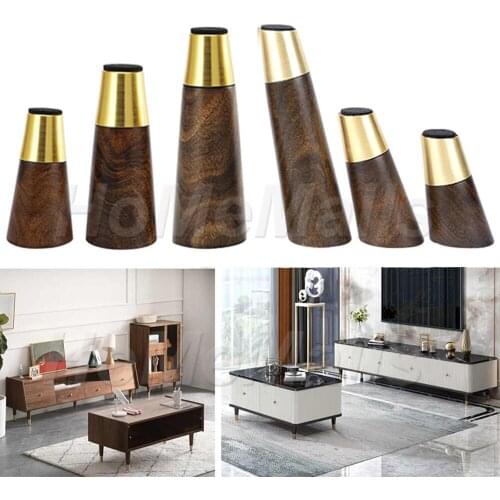 1 Piece of Wooden Furniture Legs Straight Legs Oblique Legs Sofa Bed Cabinet Support Replacement Sofa with Mounting Accessories