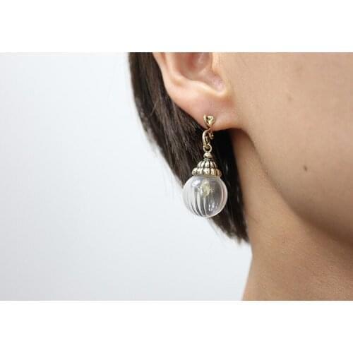 2021 Summer Japanese Style Retro Art Mori Girl Wall Lamp Silver Needle Metal Ear Clip Earrings For Women Gift