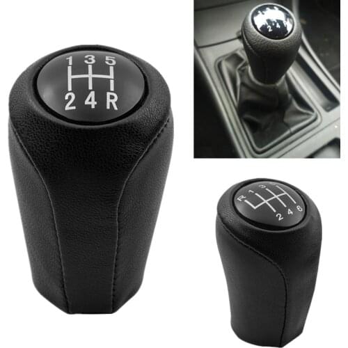 5/6 Speed Leather Gear Shift Knob for MAZDA 3 BK BL 5 CR CW 6 II GH CX-7 ER MX-5 NC III 2006 2007 2008 2009 2010 2011 2012 2013