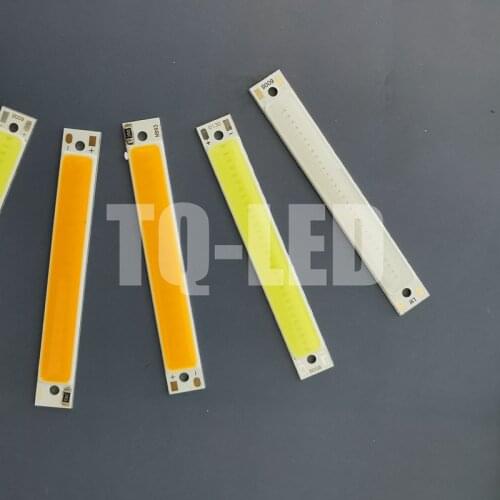 60*8mm COB Led 3V/5V/12V 3W High Power Led Car Light Bike Lamp Red Yellow Blue Green White