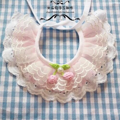 Pet Accessories Lace Bow Dog Bib Scarf Slobber for Dog VIP Cat Tie Puppy Lace Scarf Fashion Bow Collar