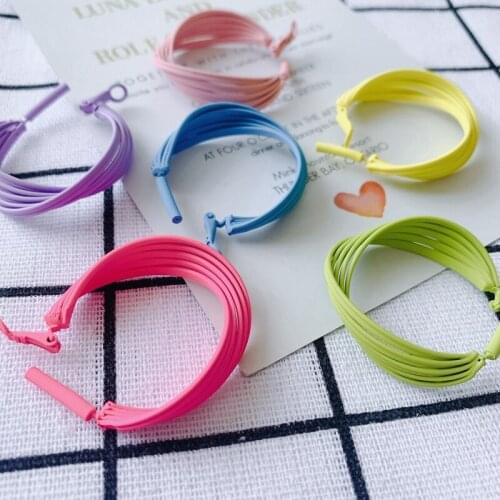 DIY jewelry accessories wholesale fashion personality exaggerated face thin earring accessories pendant material