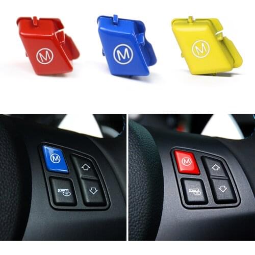 For BMW 3 Series M3 E90 E91 E92 E93 Steering Wheel M Mode Button 2007-2013 M Sport Auto Accessories Red Blue Yellow