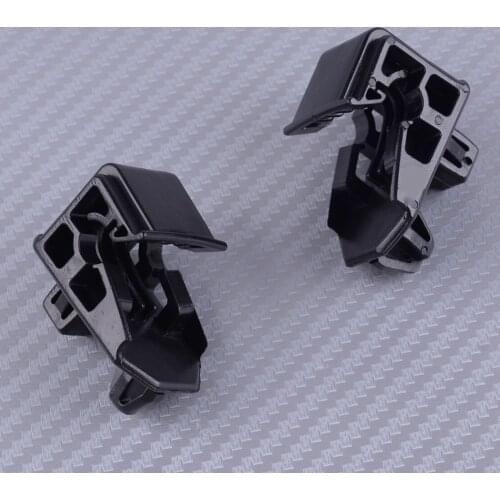 DWCX 2Pcs 53271-12040 Black Front Headlight Mount Bracket Clips Plastic Fit for Toyota Tacoma Prius Corolla Lexus RX300 GX470