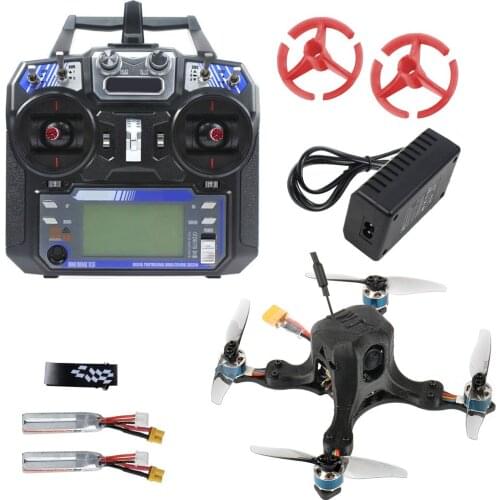 JMT OctopusX1 127mm FPV Racing Drone RC Quadcopter w/FS I6 Transmitter 450mAh Battery LST-009 FPV Goggles Flysky Version