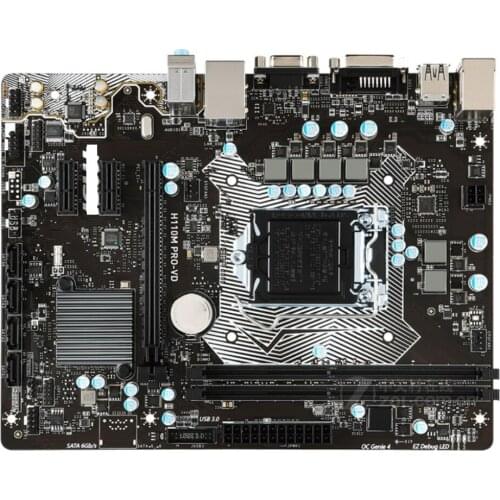MSI H110M PRO-VD motherboard LGA 1151 DDR4 USB2.0 USB3.1 DVI VGA 32GB H110 desktop motherboard